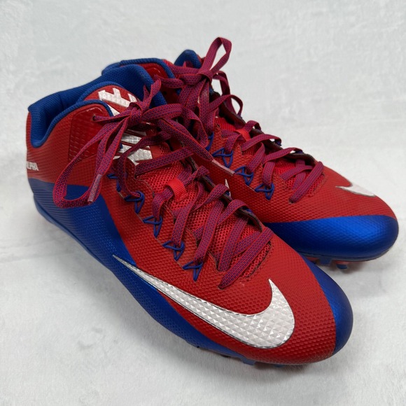 Nike Other - Nike Alpha Men's Football Cleats Red Blue White Size 14